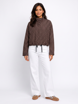 Rowie Jacket - Chocolate Polka Dot