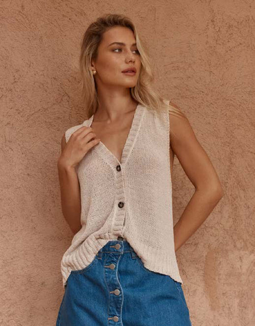 El Knit Vest - Fawn