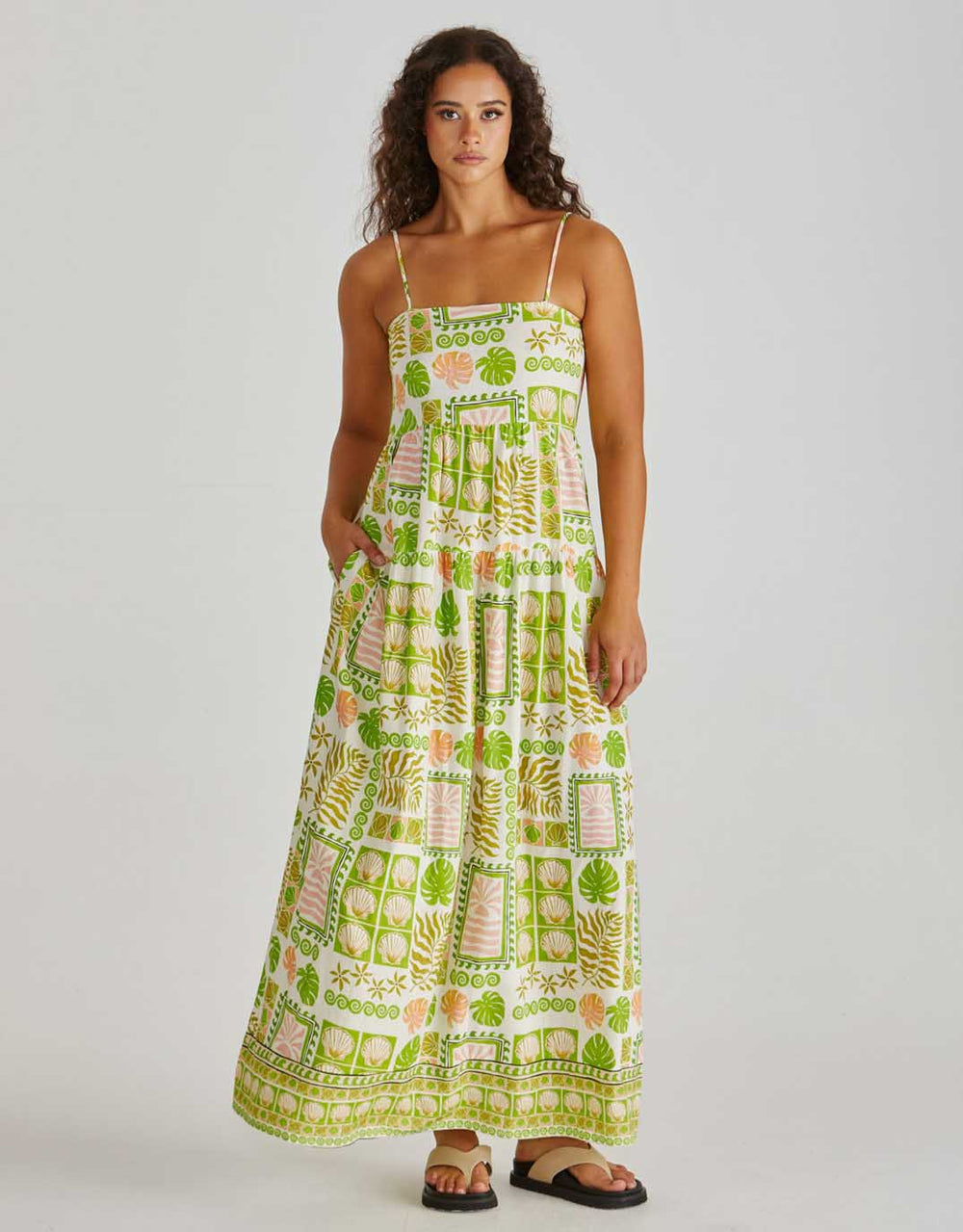 Buy Emmett Maxi Dress - Green Shell Patchwork Sass Clothing for Sale Online Australia | White & Co. Buy Emmett Maxi Dress - Green Shell Patchwork Sass Clothing for Sale Online Australia | White & Co.