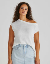 Jaci Knit Top - White
