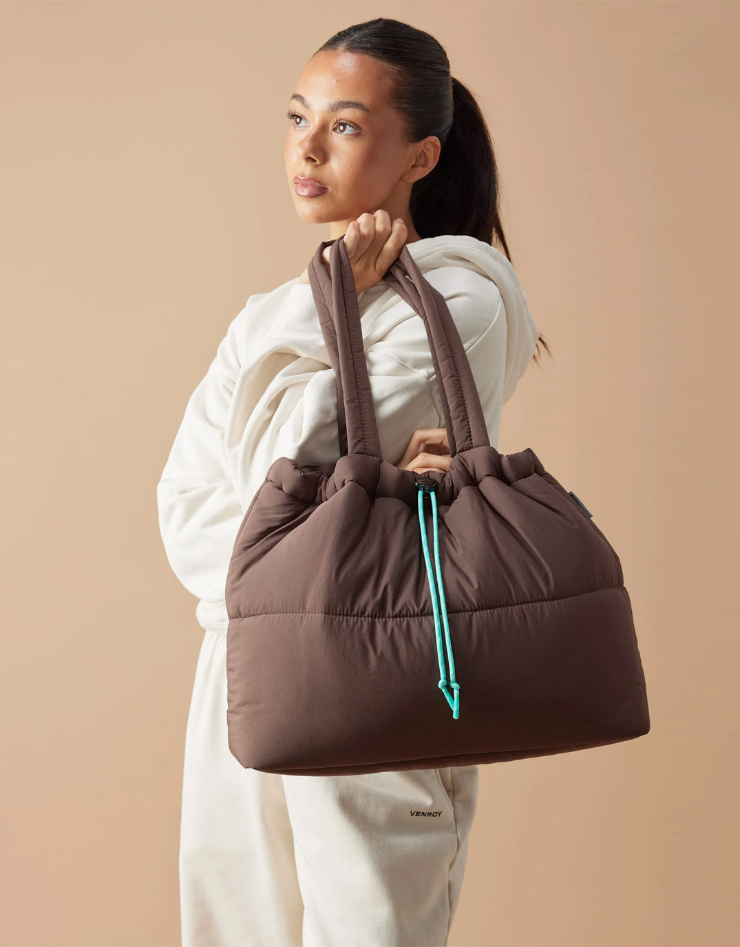 Scrunch Base - Chocolate/Turquoise