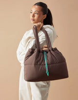 Scrunch Base - Chocolate/Turquoise