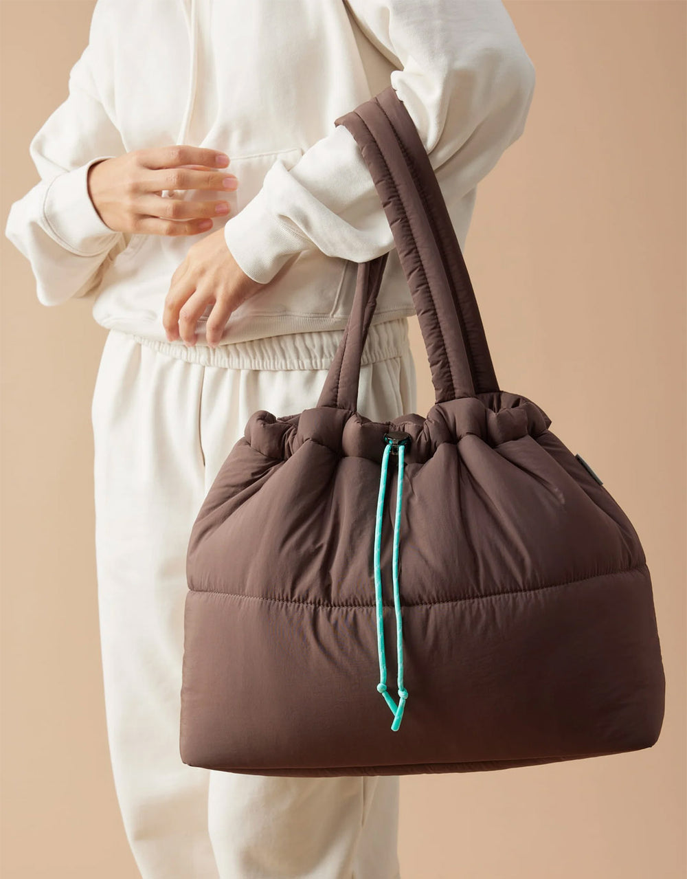 Scrunch Base - Chocolate/Turquoise