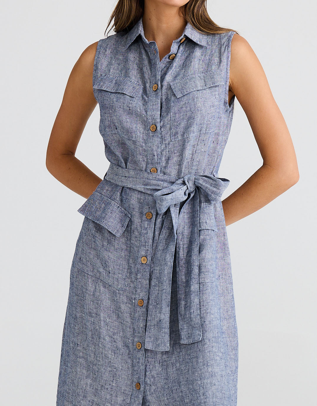 shanty-didi-linen-shirt-dress-navy-fleck-womens-clothing