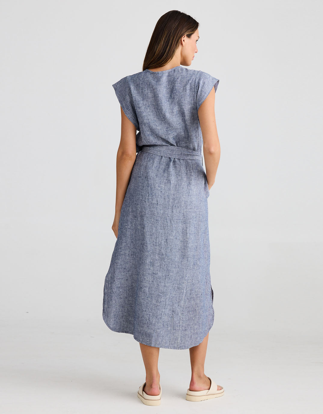 shanty-sebou-linen-midi-dress-navy-fleck-womens-clothing