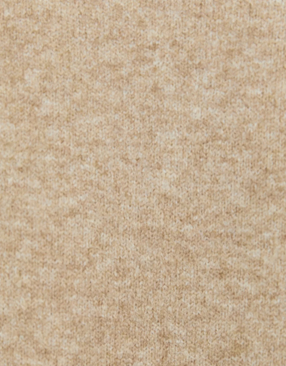 Forage Mock Neck Long Sleeve Jumper - Biscuit