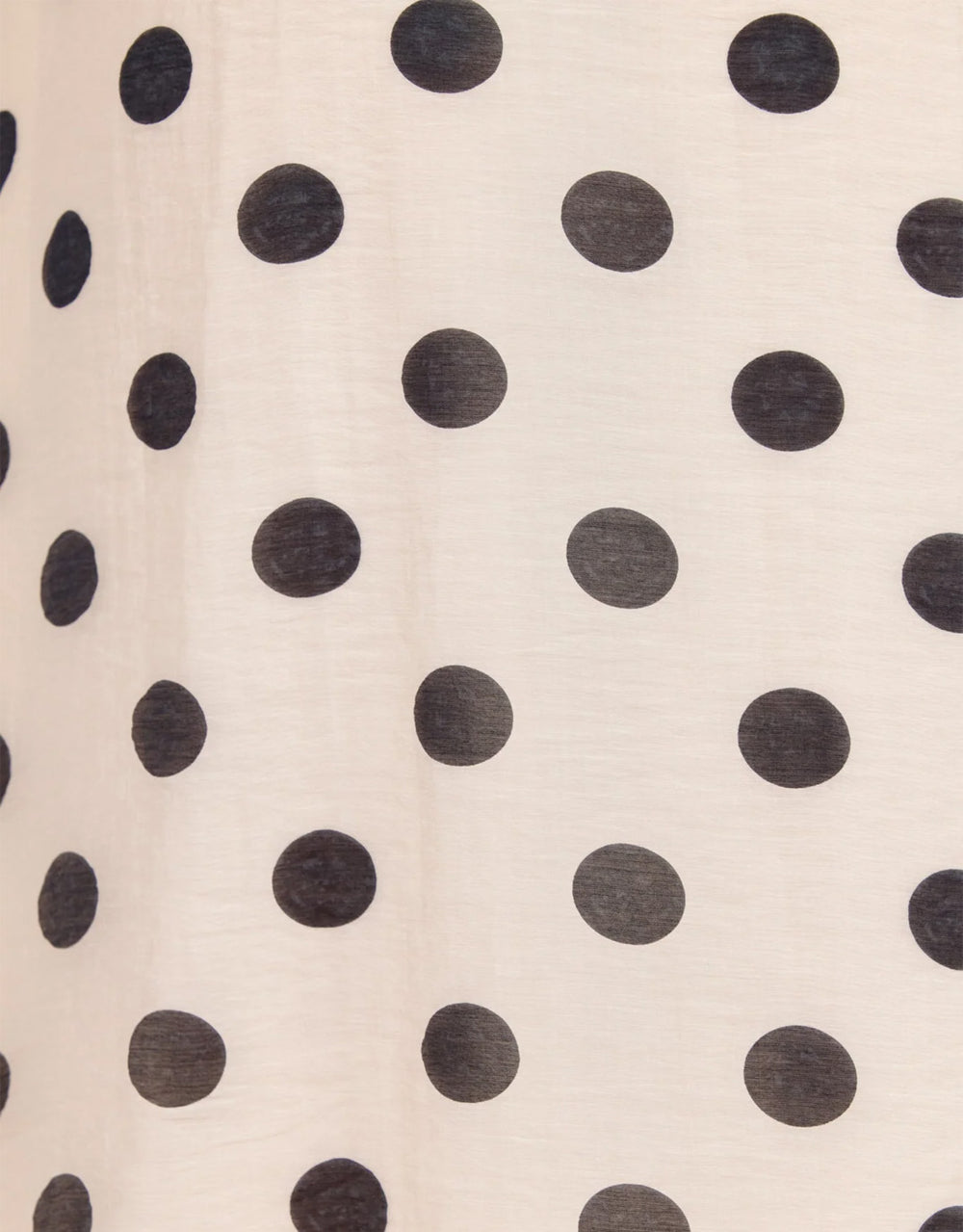 Spicy Button Front Short Sleeve Maxi Dress - Cream/Black Polka Dot