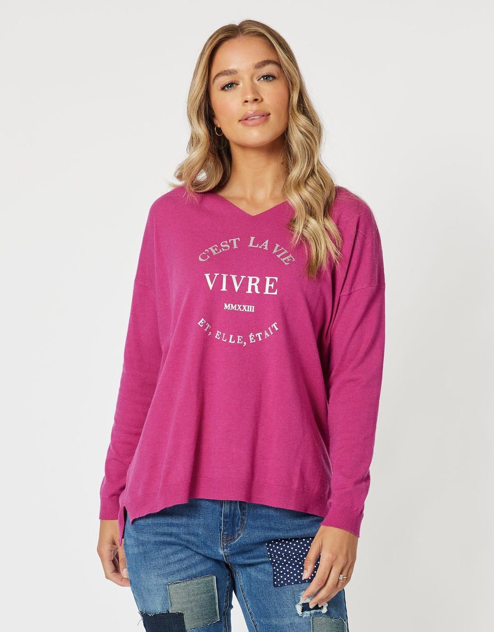 threadz-cest-la-vie-knit-magenta-womens-clothing