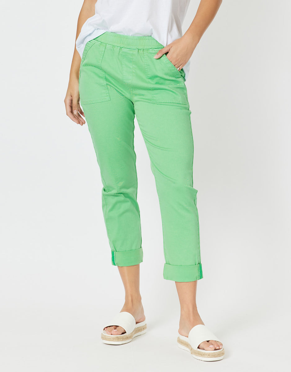 Buy Isabella Cotton Pant - Green Threadz for Sale Online Australia ...