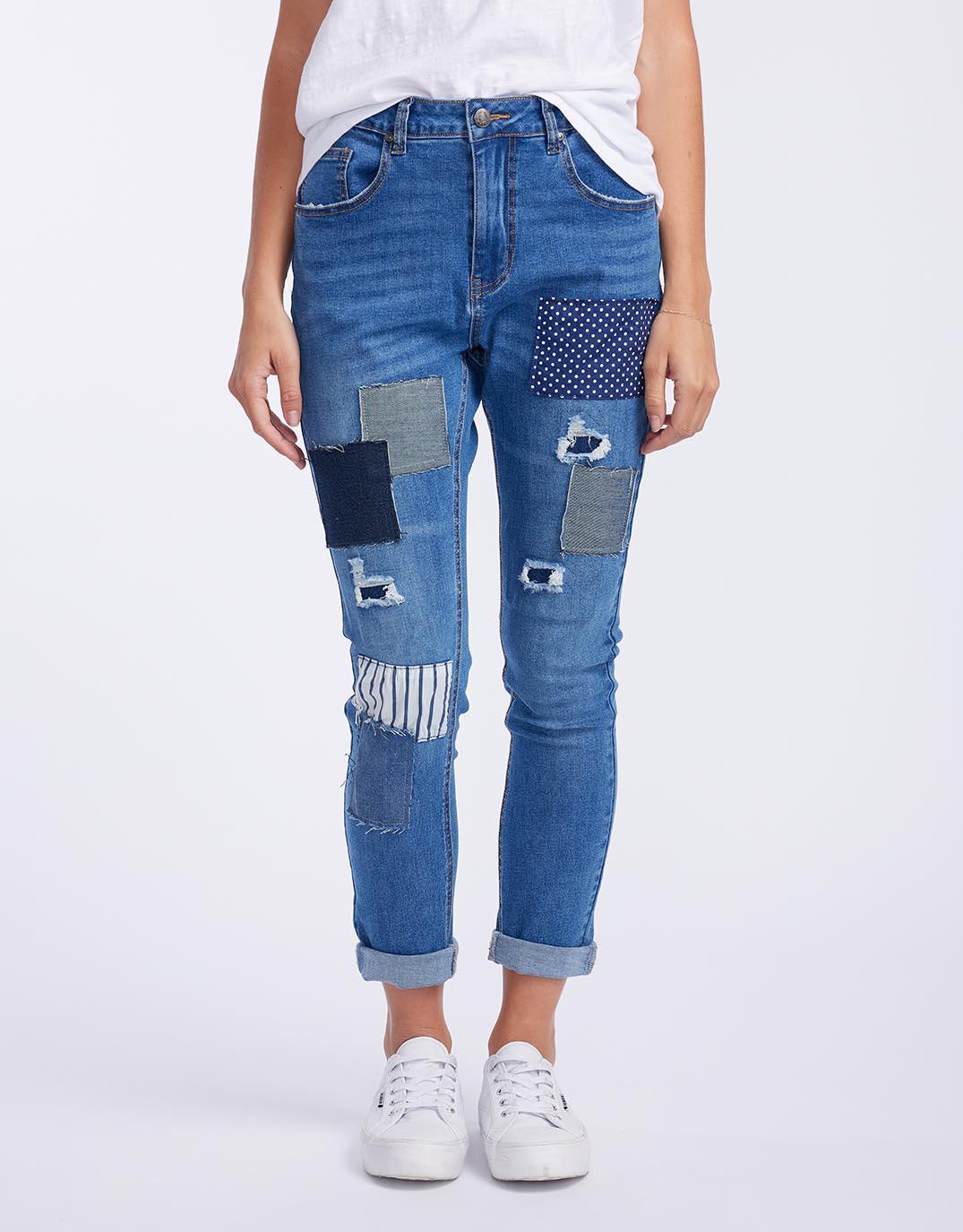 Buy Sofia Patch Jeans - Denim Threadz for Sale Online Australia | White ...
