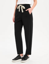 Barrel Leg Lounge Pant - Black / Cream Stripe