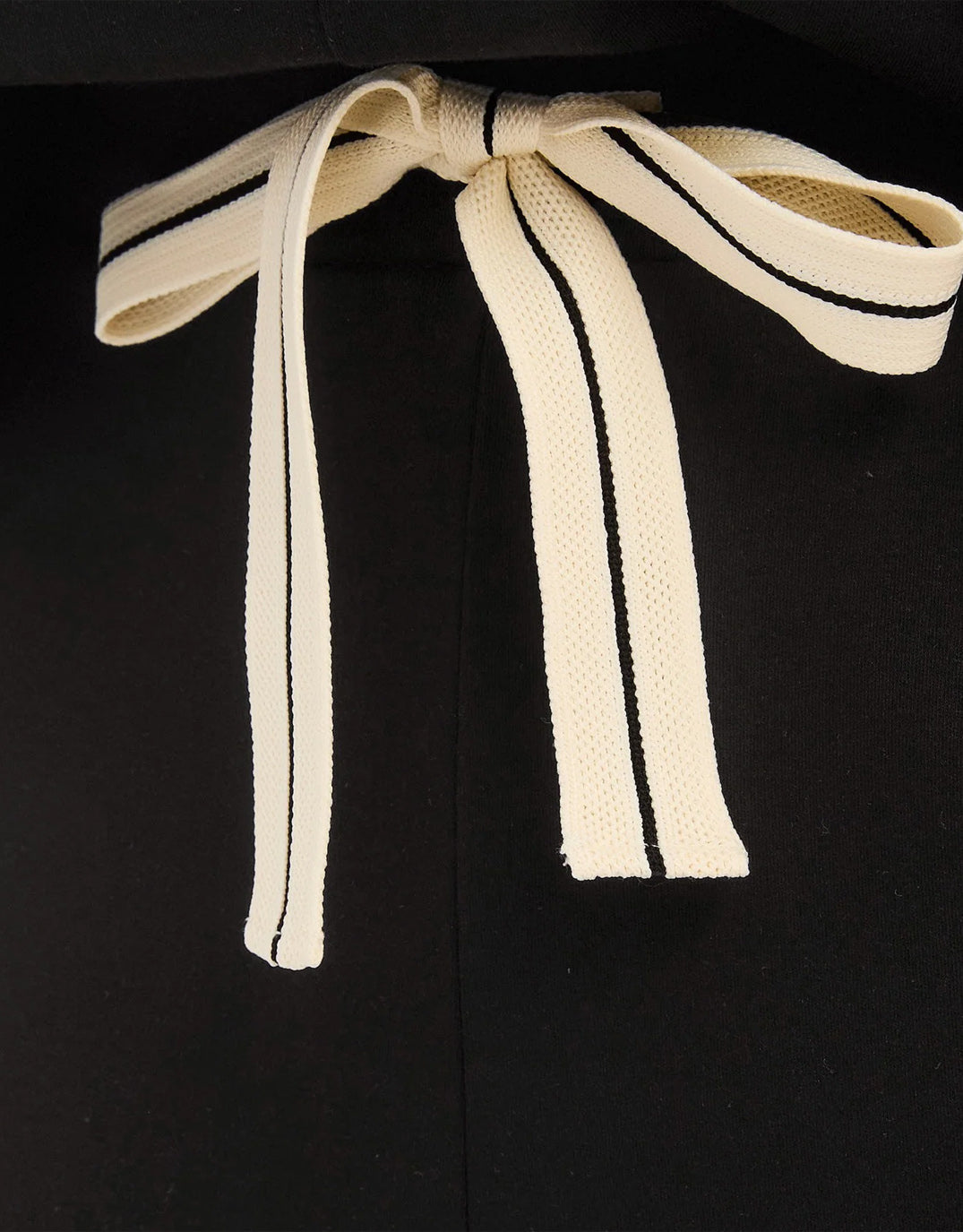 Barrel Leg Lounge Pant - Black / Cream Stripe