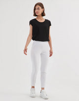 The 24/7 Bengaline Crop Pant - White