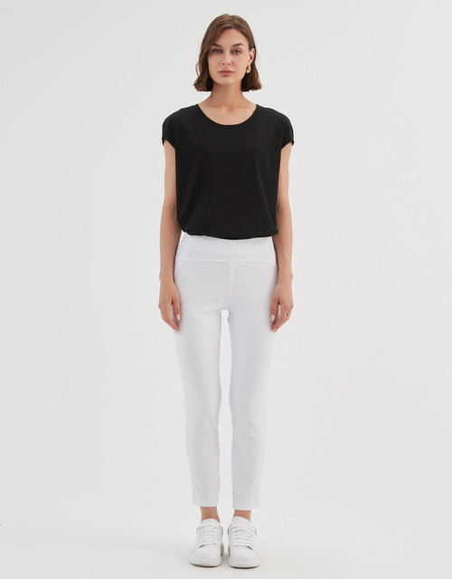 The 24/7 Bengaline Crop Pant - White