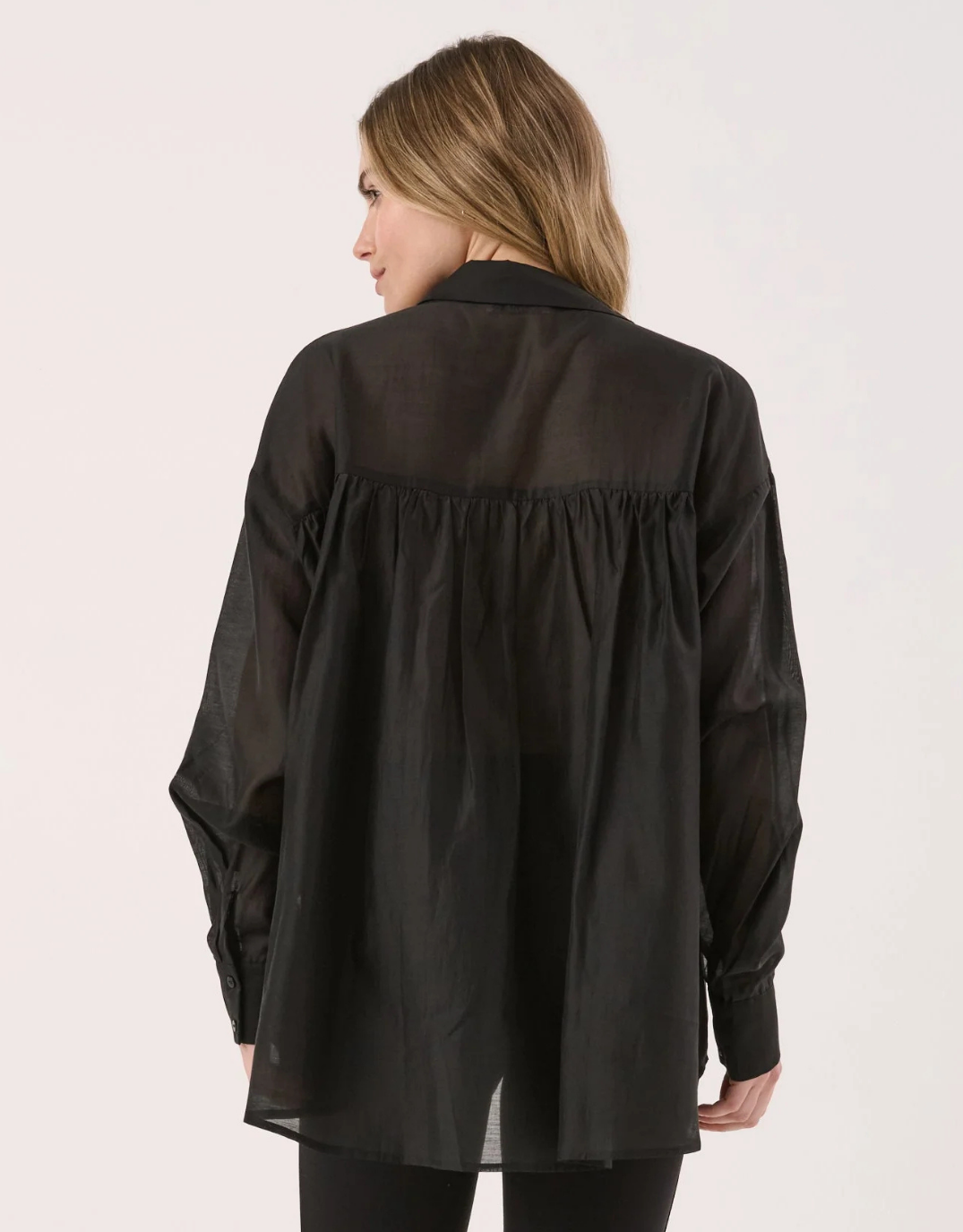 Val Oversized Shirt - Black