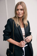 Classic Wool Blazer - Black