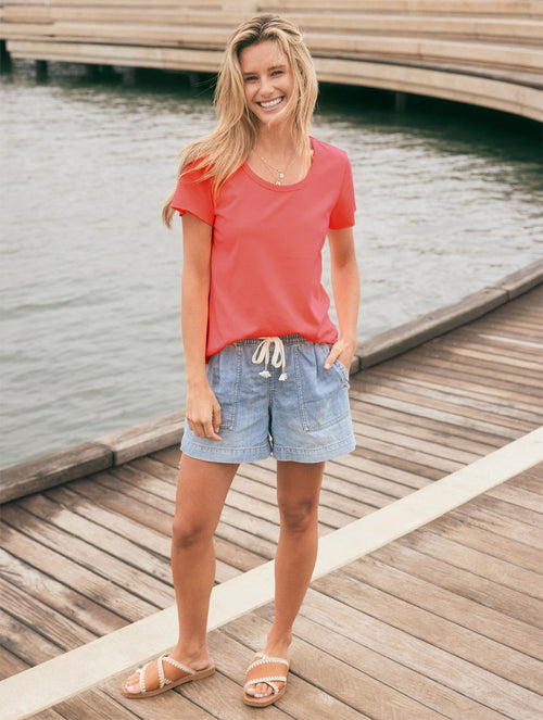 Original Round Neck T-Shirt - Poppy