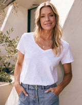 Original V Neck T-Shirt - White