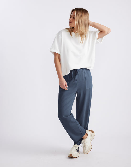 Raw Edge Lounge Pant - Washed Navy