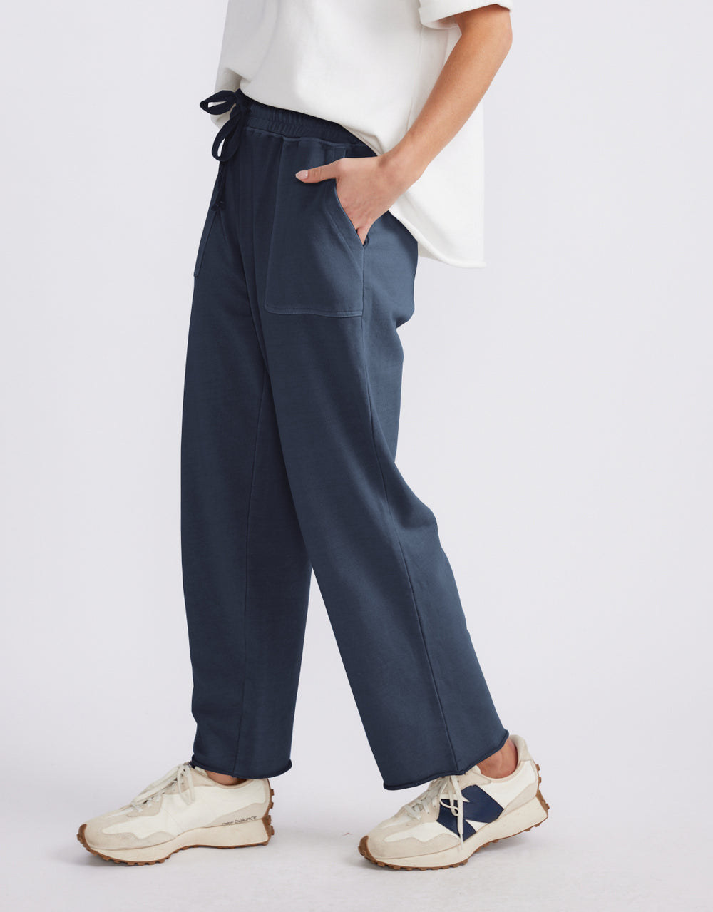 Raw Edge Lounge Pant - Washed Navy