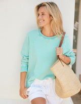 Sunset Throw On Top - Seaglass