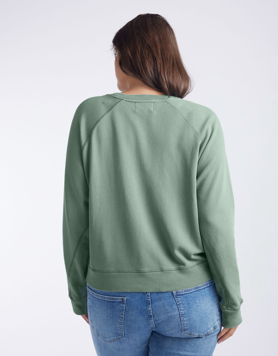 Bisou Paris Sweat - Washed Sage/Pink