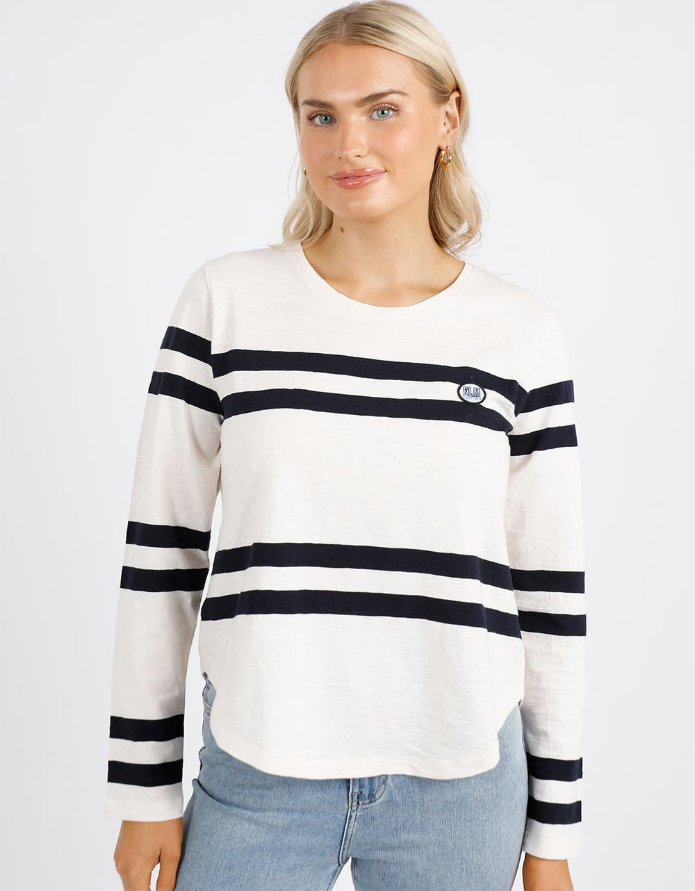 White & Co. | Elm Clothing | Allegra Long Sleeve Tee - Vintage White | Women's Long Sleeve T-shirt