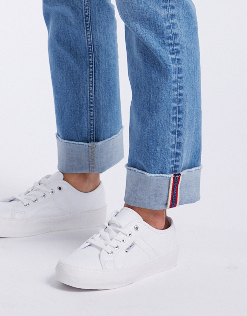 Buy Mila Straight Leg Jean - Mid Wash White & Co. for Sale Online ...