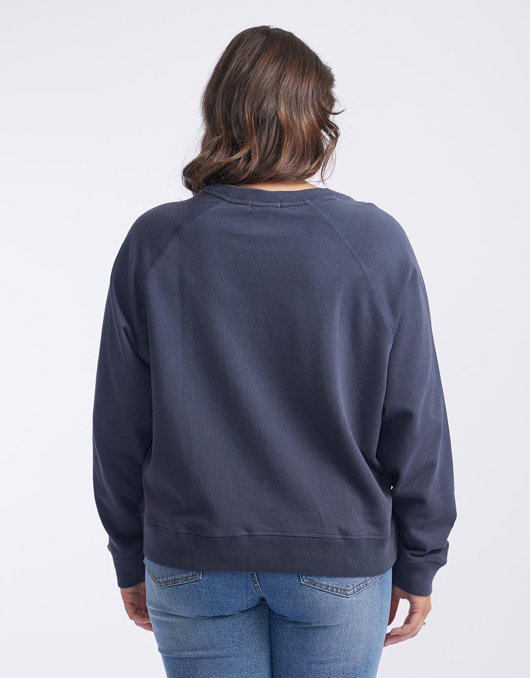White & Co. - Original Lounge Crew - Washed Navy - White & Co Living Jumpers