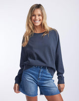 White & Co. - Original Lounge Crew - Washed Navy - White & Co Living Jumpers