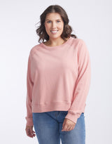 White & Co. - Original Lounge Crew - Washed Pink - White & Co Living Jumpers