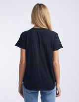 White & Co. - Original Round Neck T-Shirt - Black - White & Co Living Tees & Tanks