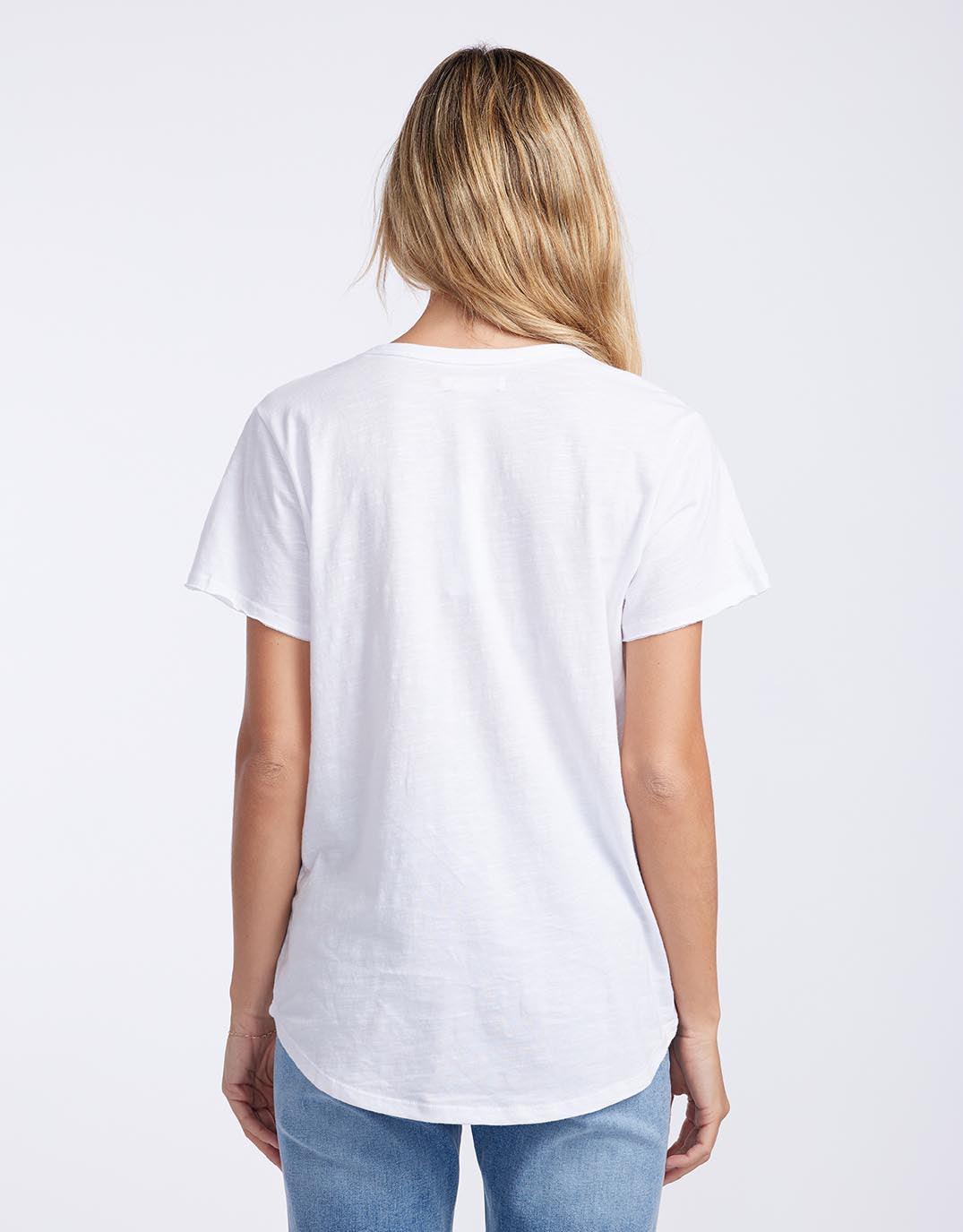 White & Co. - Original Round Neck T-Shirt - White - White & Co Living Tees & Tanks
