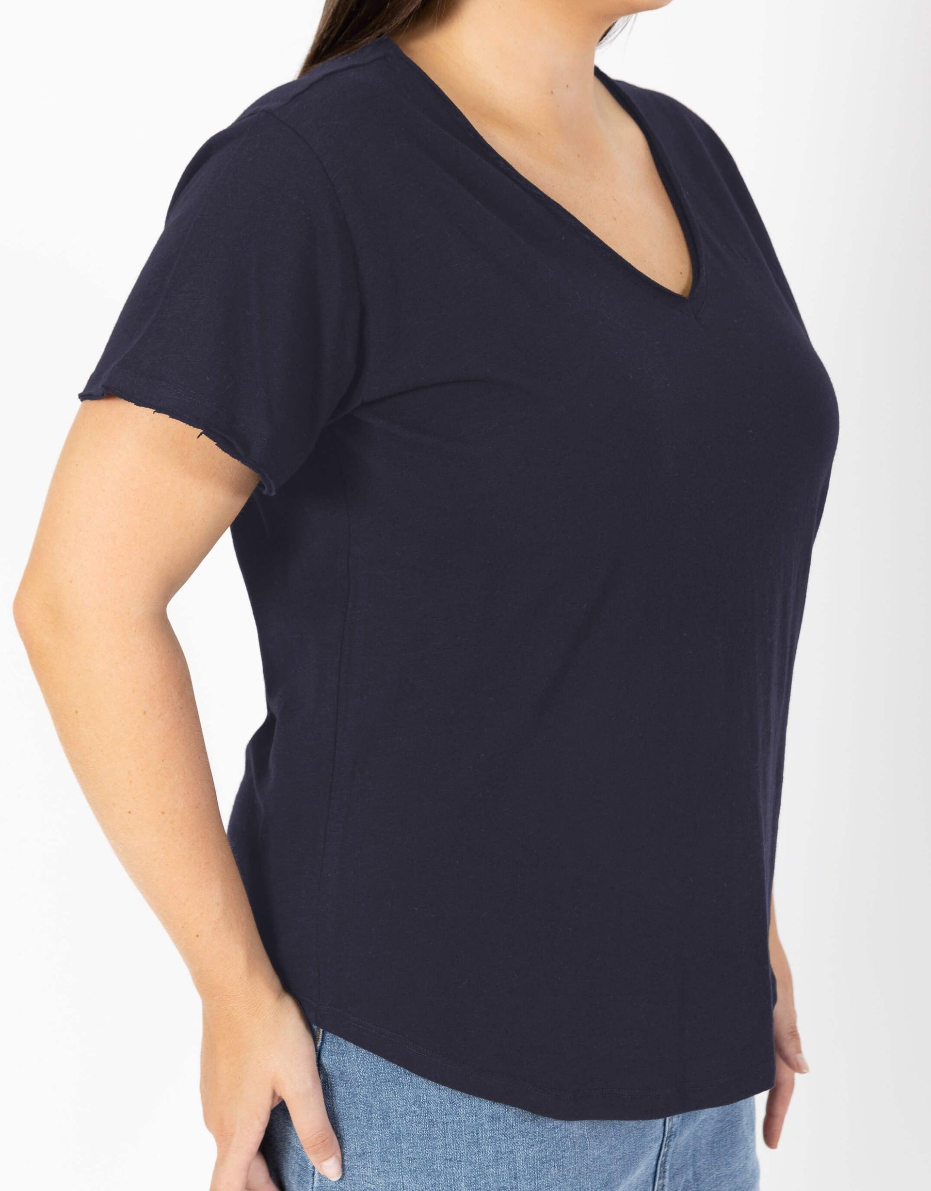 Como V-Neck T-Shirt - White