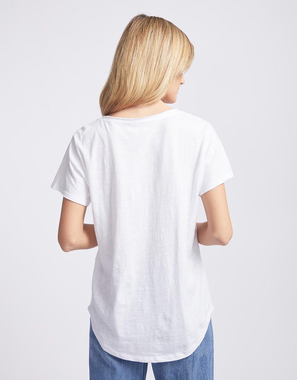 White & Co. - Original V Neck T-Shirt - White - White & Co Living Tops