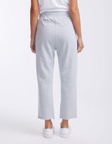 White & Co. - Raw Edge Lounge Pant - Grey Marle - White & Co Living Pants