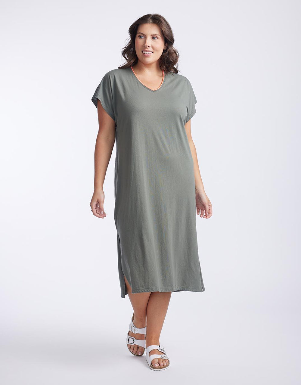 T shirt outlet dress khaki