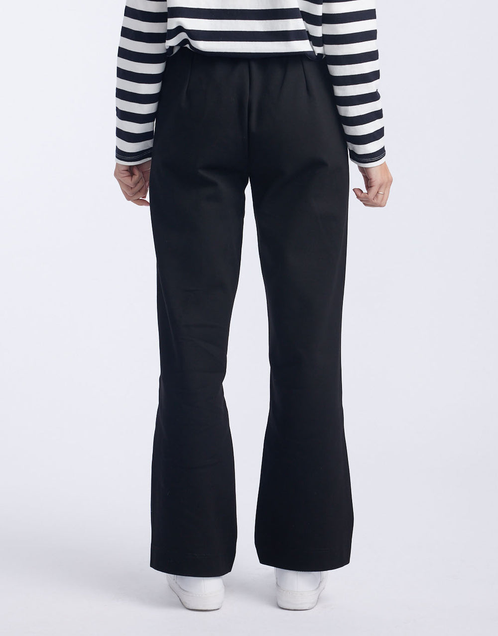 Timeless Straight Leg Ponte Pant - Black On Black