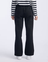 Timeless Straight Leg Ponte Pant - Black On Black