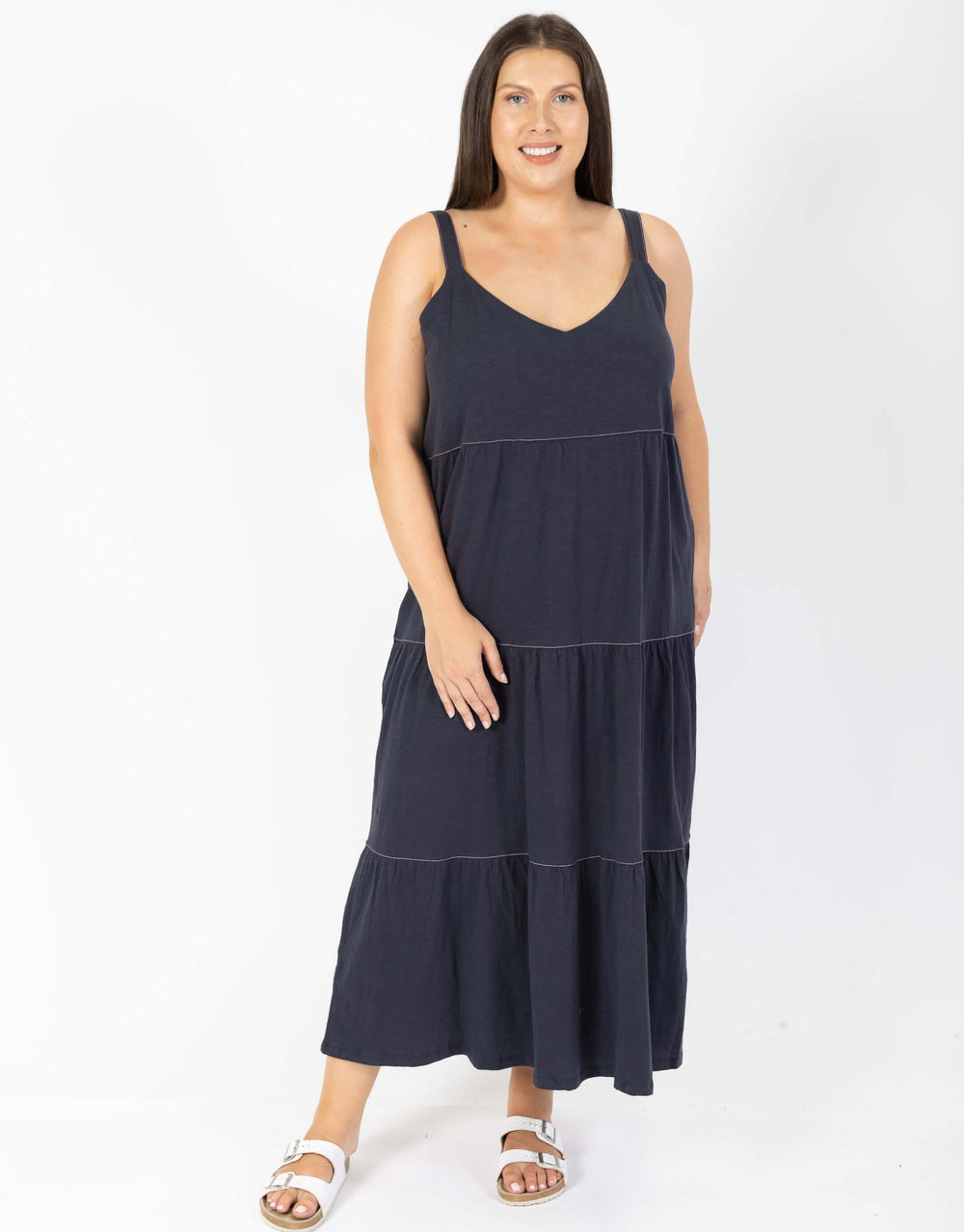 Venice Beach Dress - Navy - White & Co Living