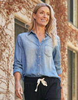 Ava Vintage Shirt - Denim