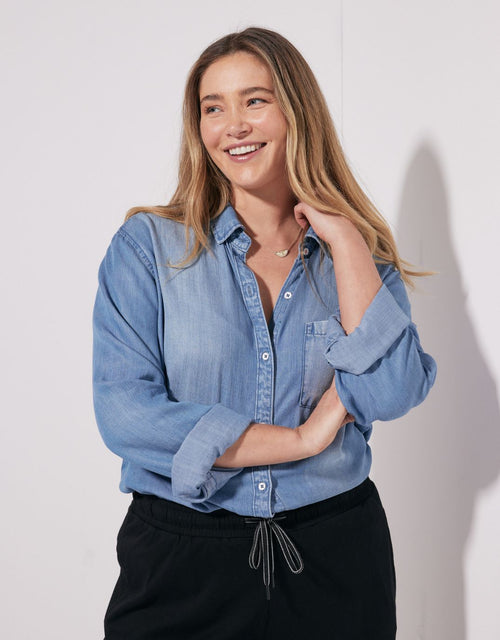Ava Vintage Shirt - Denim