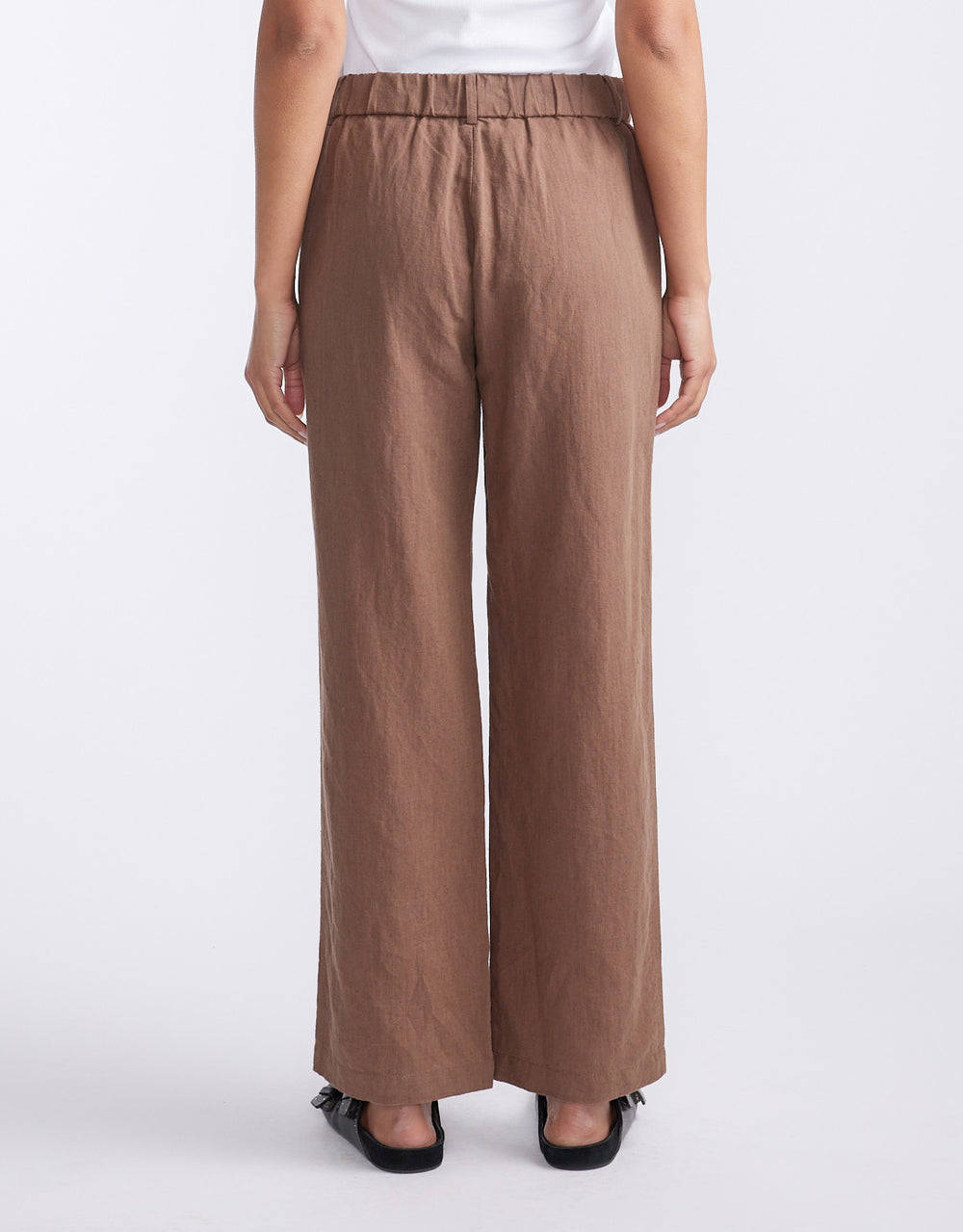 Chicago Linen Pant - Chocolate