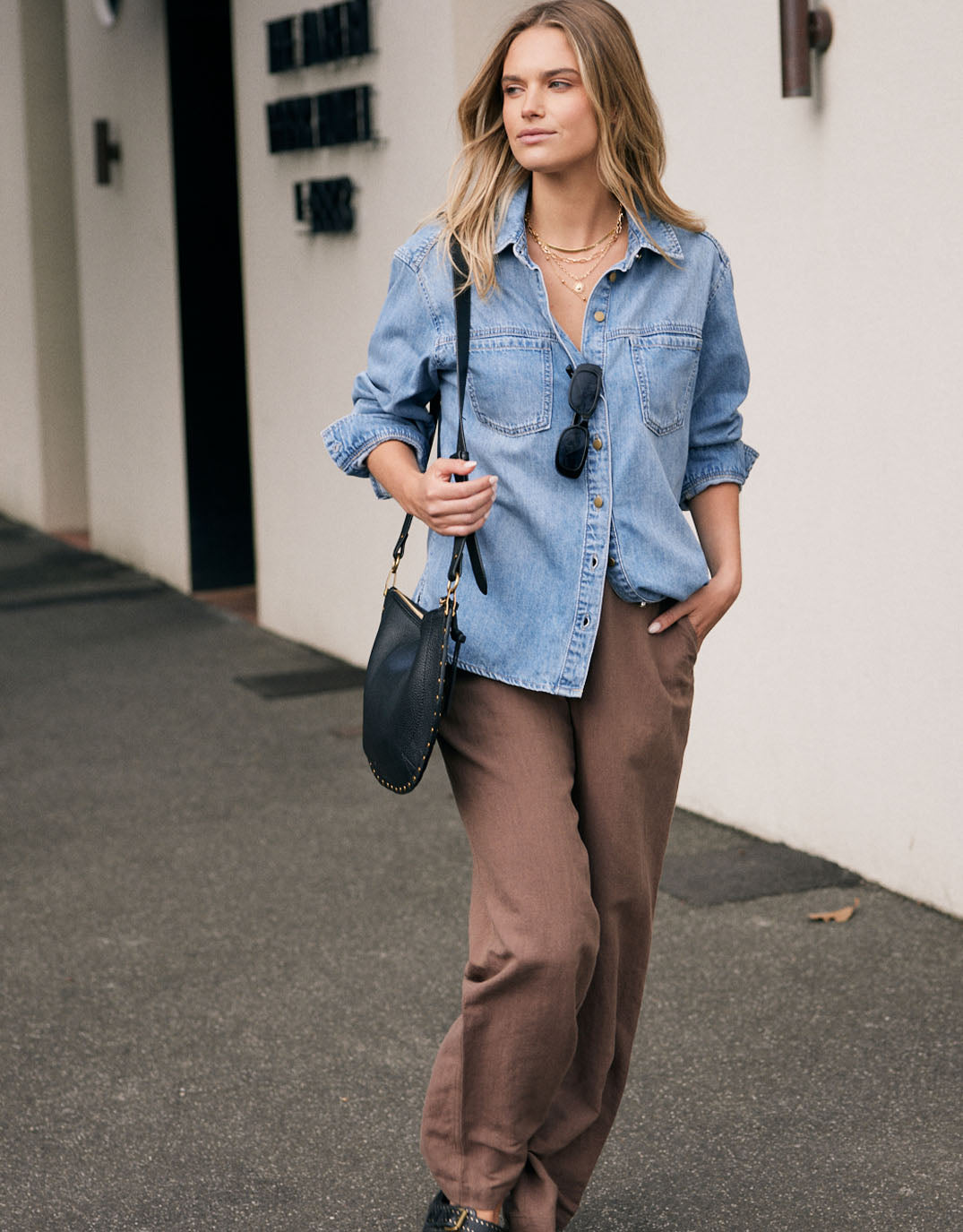 Chicago Linen Pant - Chocolate