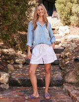 Coco Denim Short - White