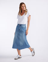 white-co-elka-denim-skirt-mid-wash-womens-clothing