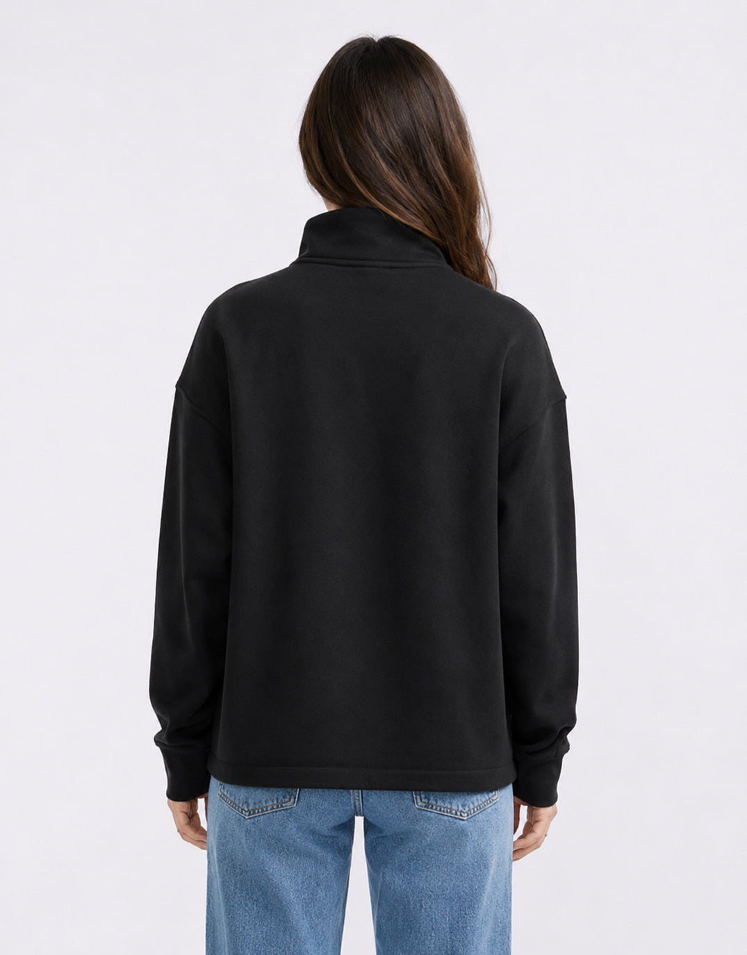 Escape Super Soft Half Zip Top - Black