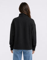 Escape Super Soft Half Zip Top - Black