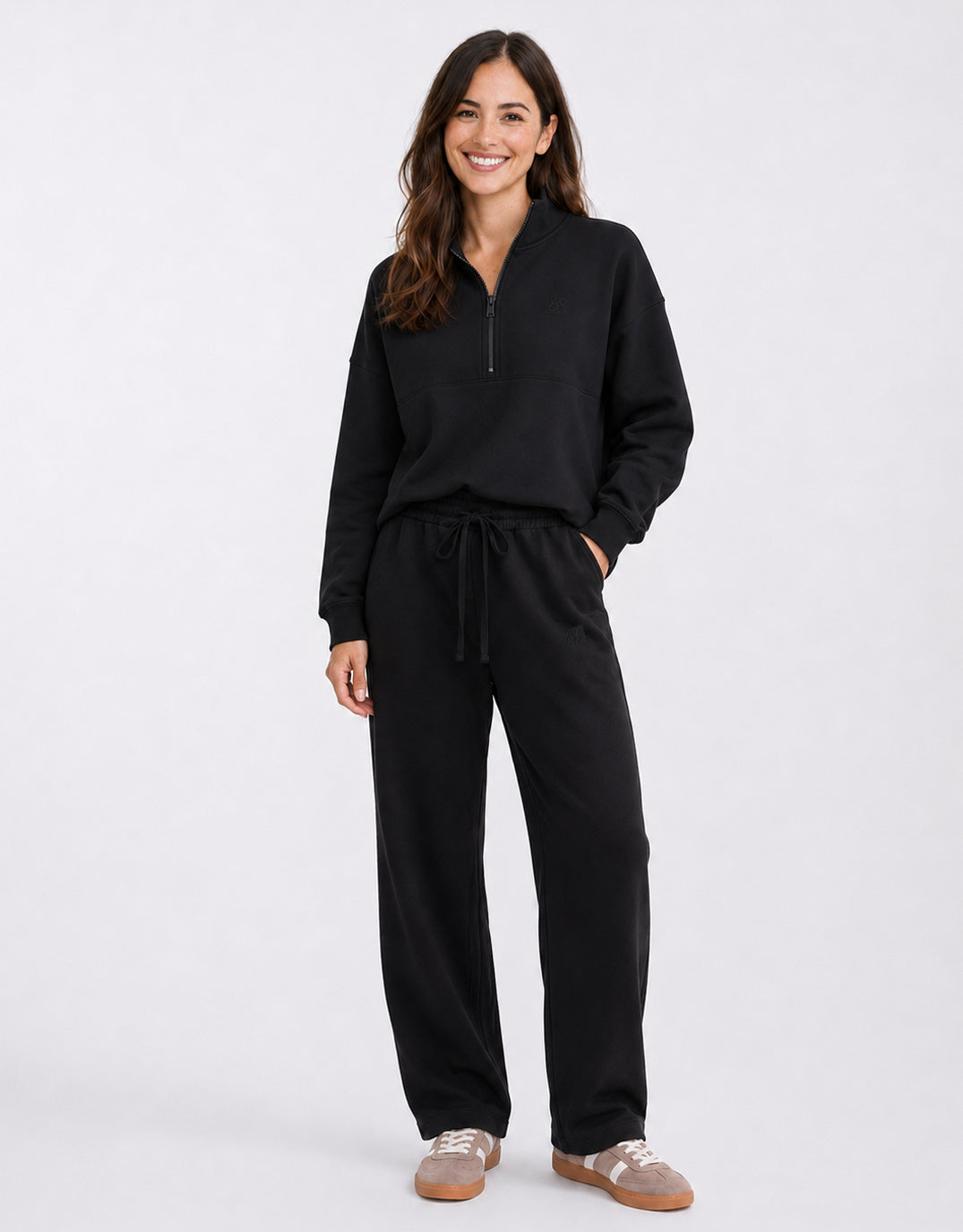 Escape Super Soft Half Zip Top - Black
