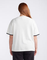 Frenchie Cotton Cashmere Tee - White